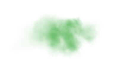 Green smog clouds on floor. Fog or smoke. Isolated transparent special effect. Morning fog over land or water surface. Magic haze. PNG.
