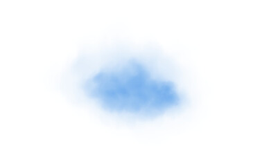 Blue smog clouds on floor. Fog or smoke. Isolated transparent special effect. Morning fog over land or water surface. Magic haze. PNG.
