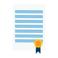 Certificate Document Icon