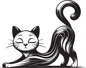 Whimsical Felines: Abstract and Cartoonish Cat Illustrations