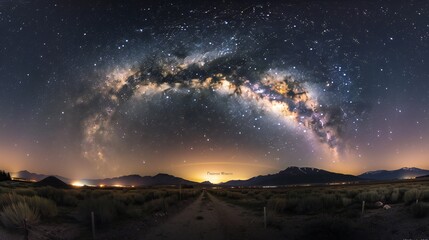 Milky Way magic captured in a mesmerizing nighttime panorama.