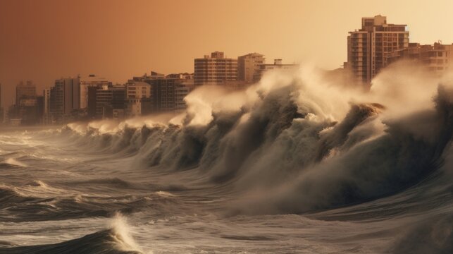 manipulation about a tsunami going to hit a big city