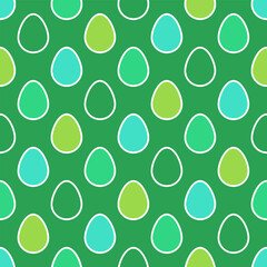 Easter background with eggs in modern style. Seamless pattern for wrapping paper, wallpaper and textile. Vector illustration