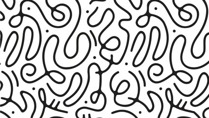 Line doodle pattern. eps 10