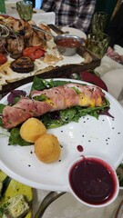 fish and vegetables
