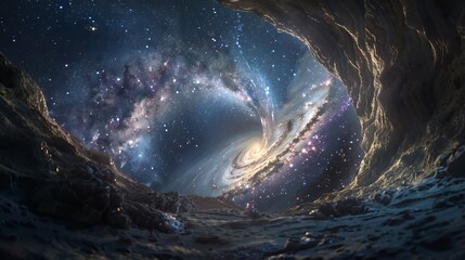 Spellbinding Milky Way scene, igniting the imagination with its cosmic beauty.