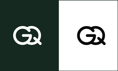GQ, QG, G, Q, Abstract Letters Logo Monogram