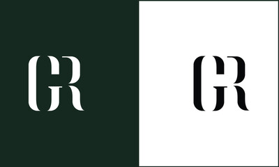 GR, RG, G, R, Abstract Letters Logo monogram