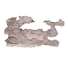 exposed concrete on the wall