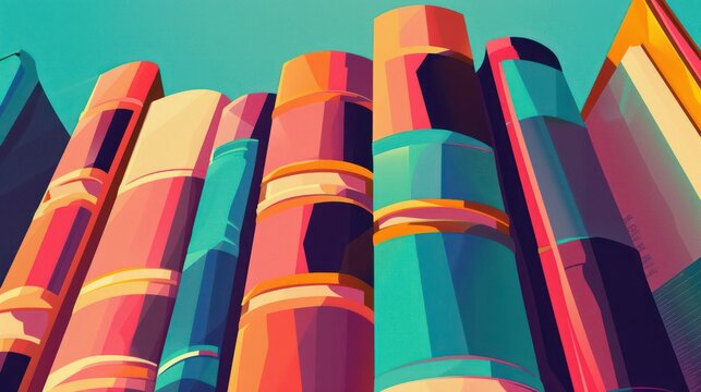 For educational purposes, school events, Book Day celebrations, and back-to-school concepts, utilize a minimalist vector-style abstract book background.

