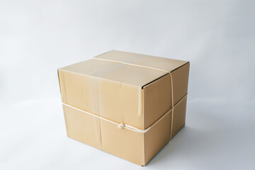 Deliver box at white background. - 764102529