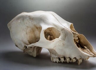 Animal Skull 3D Rendering Illustration Design