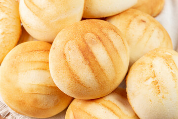 Delicious and nutritious almojabanas or pandebono, a food based on cassava flour and cheese