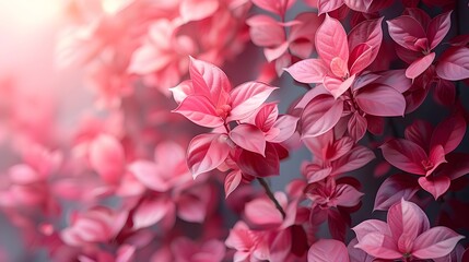 a pink floral background - Powered by Adobe