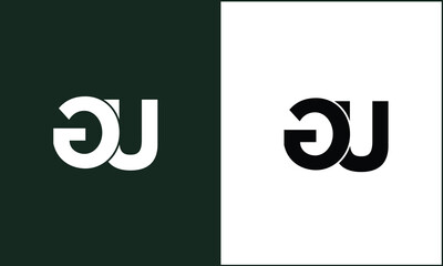 GU, UG, G, U, Abstract Letters Logo Monogram