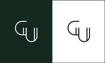 GU, UG, G, U, Abstract Letters Logo Monogram