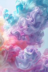 Fototapeta premium Abstract Minimalist Liquid Fluid Curves and Flows