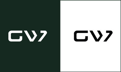 GW, WG, G, W, Abstract Letters Logo Monogram