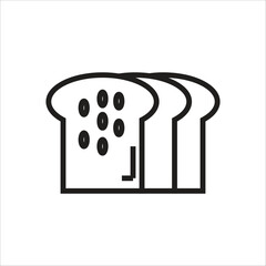 bread vector icon line new template