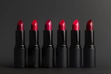 Obraz premium Minimalist Lipstick Photography: Clean Background for Your Text Needs