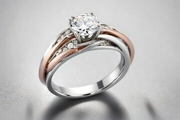 modern wedding ring for girl