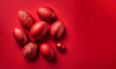 red easter header , AI generated image