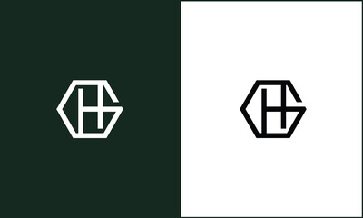 HG, GH, H, G, Abstract Letters Logo monogram