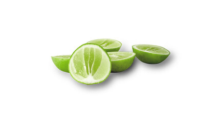Lime isolated on white