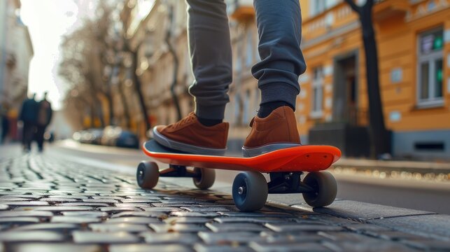 An app-controlled, electric skateboard for leisure