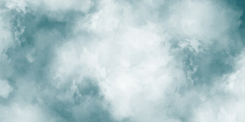 Abstract blue watercolor natural clouds and smoke. Elegant vintage grunge background texture. Old grunge design cement wall texture. Soft white vintage or antique distressed texture.	