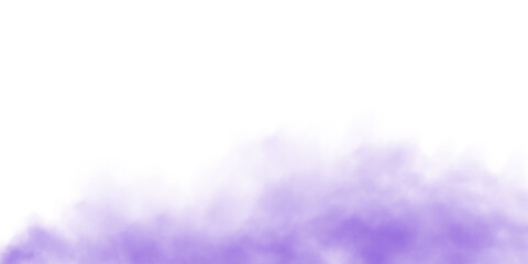 Purple fog in slow motion. Realistic atmospheric purole smoke. Red fume slowly floating rises up. PNG.
