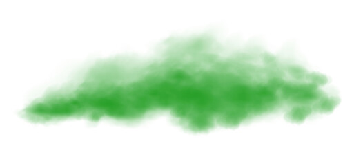 Green fog in slow motion. Realistic atmospheric green smoke. Red fume slowly floating rises up. PNG.
