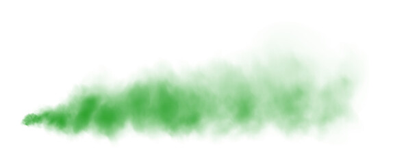 Green fog in slow motion. Realistic atmospheric green smoke. Red fume slowly floating rises up. PNG.
 - obrazy, fototapety, plakaty