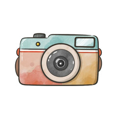  watercolor graphics with a SLR camera - obrazy, fototapety, plakaty