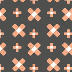 Medicine  patch seamless patch pattern for wrapping paper