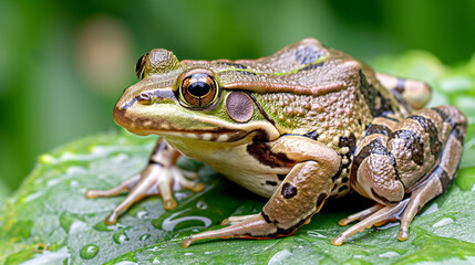 Frog on the Grass