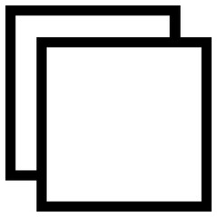 overlap icon, simple vector design