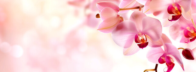 Fototapeta na wymiar Pink Orchid in Spring