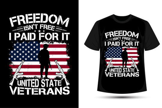 Veteran typography graphic t-shirt design, veterans day t-shirt, veterans, united state veteran t-shirt design