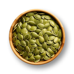 Pumpkin seeds isolated on transparent or white background, png