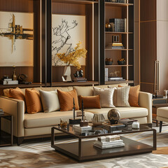 Contemporary Living Room Scene with Stylish JG Furniture