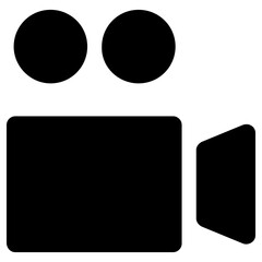 Fototapeta na wymiar movie camera icon, simple vector design