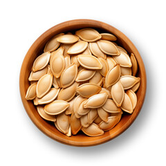pumpkin seeds isolated on transparent or white background, png