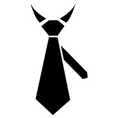necktie icon, simple vector design