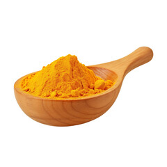 turmeric powder isolated on transparent or white background, png