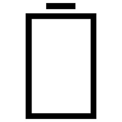 no battery icon, simple vector design
