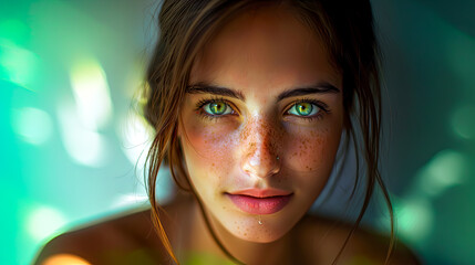 Porträt einer Frau mit schönen Augen 