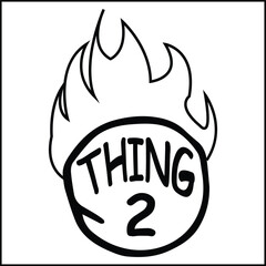 2 Thing SVG Vector Design | Shirt print design | Silhouette Vector | cut file 