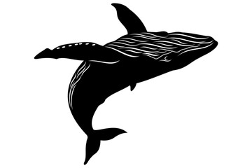 silhouette of a whale
