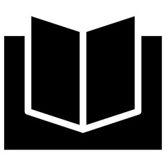 open book icon, simple vector design